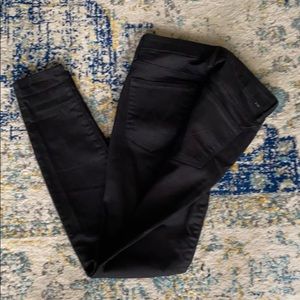 Mother high waist black skinny jeans